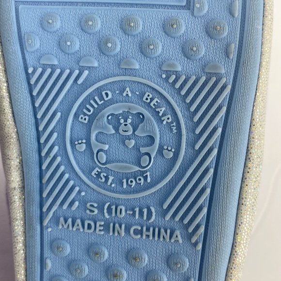 Build a Bear Purple Unicorn Slippers Toddler Girls Size S 10 to 11 Rubber Sole - Picture 10 of 10